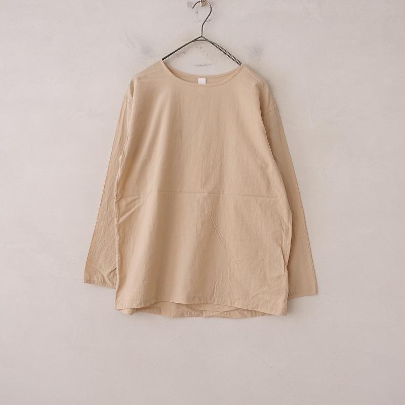 定価1.4万】ヨリ Yoli *SIMPLE BLOUSE*Fコットン布帛ベージュ