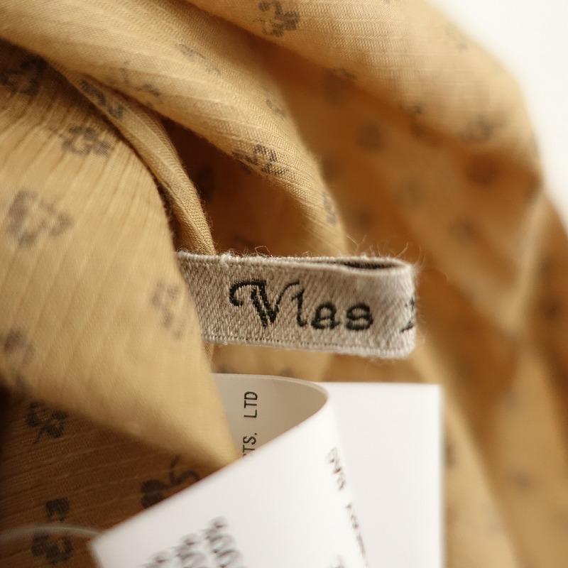 【極美品】Vlas blomme　セーラーケープブラウス　2023　ブラウン Vlas Blomme（ヴラスブラム） 【定価3万】ヴラスブラム *Light Cotton