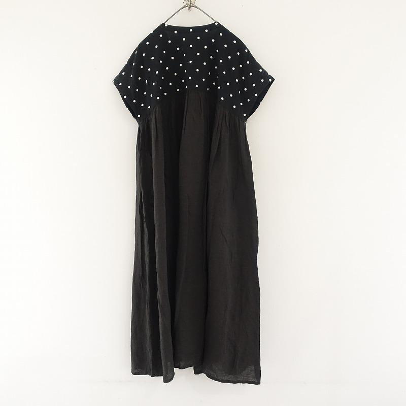 MAGALI マガリ マスタード リネン 五分袖 トップス