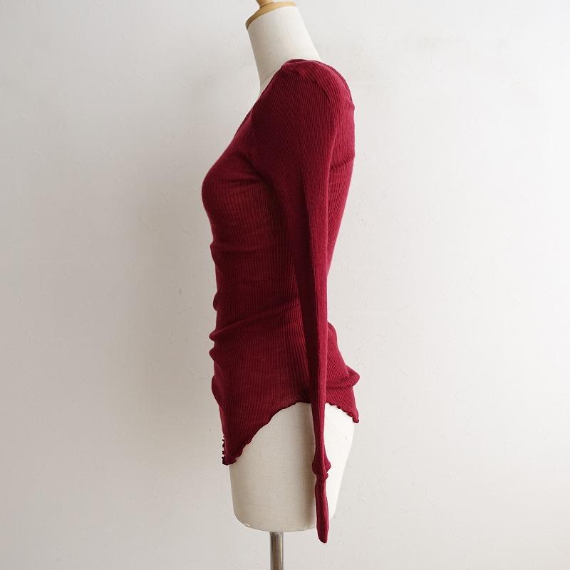 HAKUJI ハクジ　ウールリブ ロングスリーブ プルオーバー HAKUJI（ハクジ） 【定価1.7万】ハクジ HAKUJI*WOOL rib L/S PO