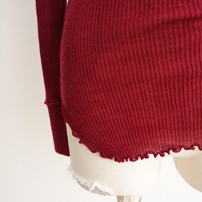 HAKUJI ハクジ　ウールリブ ロングスリーブ プルオーバー HAKUJI（ハクジ） 【定価1.7万】ハクジ HAKUJI*WOOL rib L/S PO