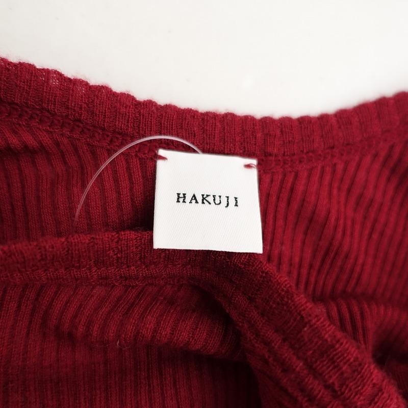 HAKUJI（ハクジ） 【定価1.7万】ハクジ HAKUJI*WOOL rib L/S PO