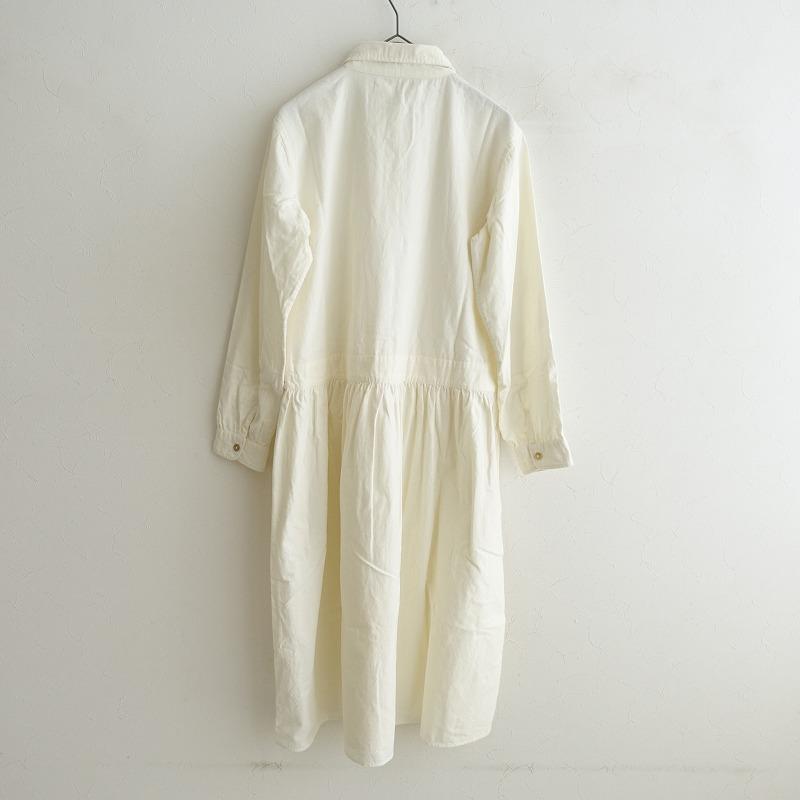 メゾンドソイル　リネン ワンピース maison de soil ~80's LINEN PATCH WORK (CHARCOAL & SMOKE GREY