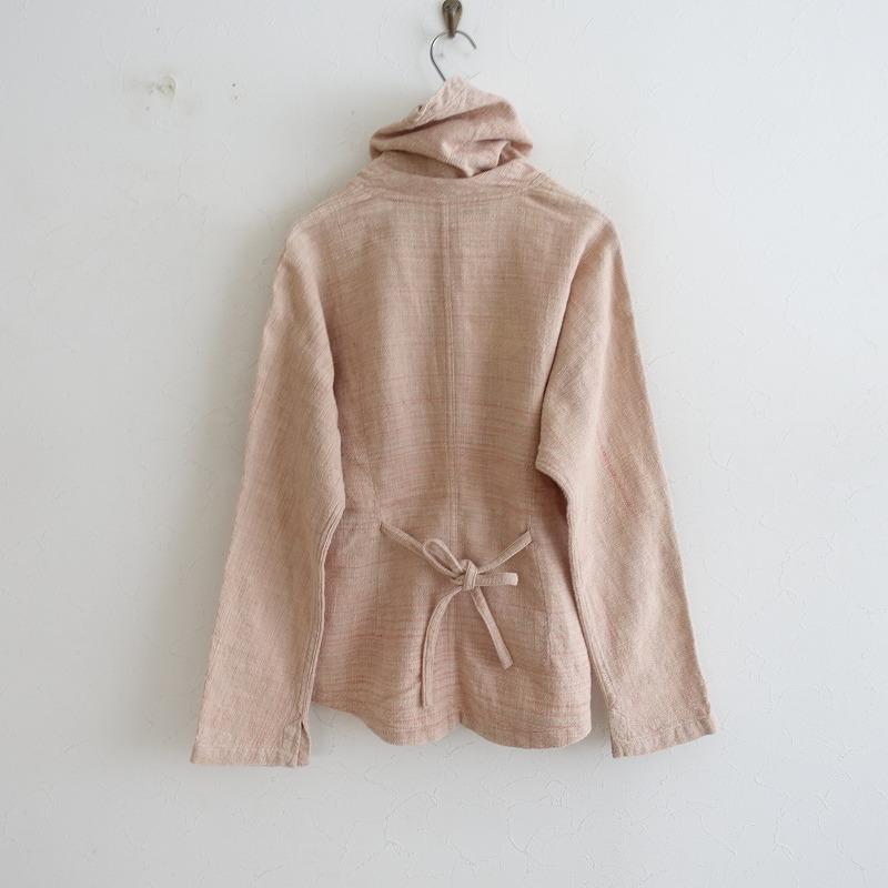 うさとの服 usaato フード付きシャツ ジャケット　パーカー　手織り　手紡ぎ うさとの服 usaato フード付きシャツ ジャケットパーカー手織り