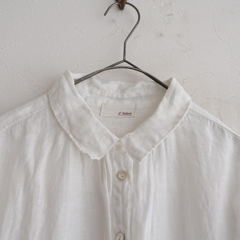 【WHITE/1A】COLONY CLOTHING / 別注 リネン ワンピースカラー シャツ Brilla per il gusto（ブリッラ ペル イル グスト）【別注】COLONY