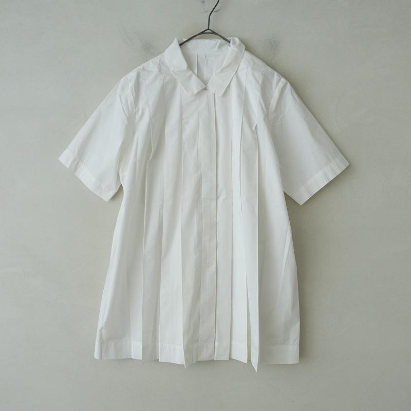 CASEY CASEY ケイシー ケイシー *プリーツシャツブラウス*Sコットン 