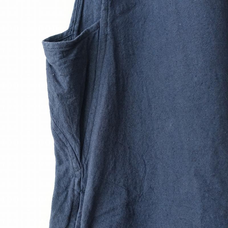 [Vlas Blomme]Cotton Linen Canvasワンピース Medium Linen Cotton ビブワンピース | ITEM | Vlas blomme