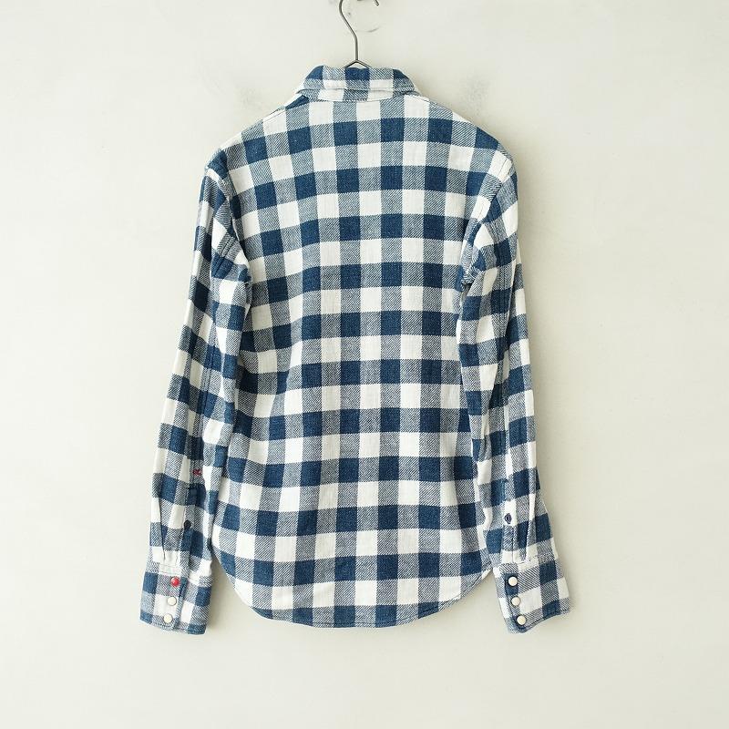 45アールピーエム R by 45rpm *チェックフラップポケット長袖シャツ  
