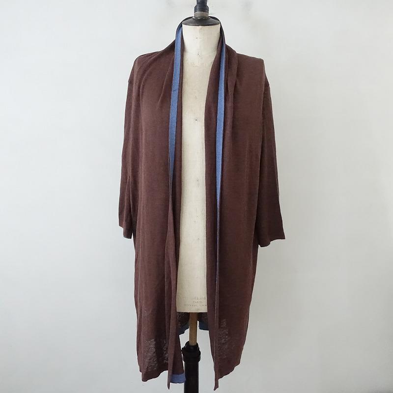 45R フォーティーファイブアール　フリンジ・ロングカーディガン 45R（フォーティファイブアール）の「カシミヤケーブルロング