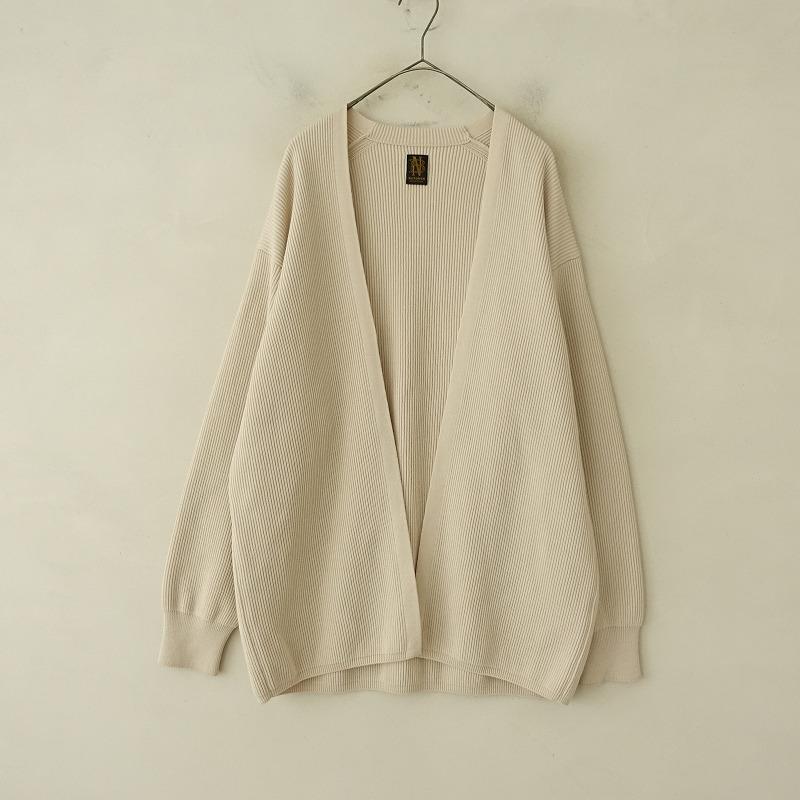 BATONER バトナー　ベージュ ニット カーディガン BATONER バトナー ニットカーディガン ベージュ BATONER 【MEN'S