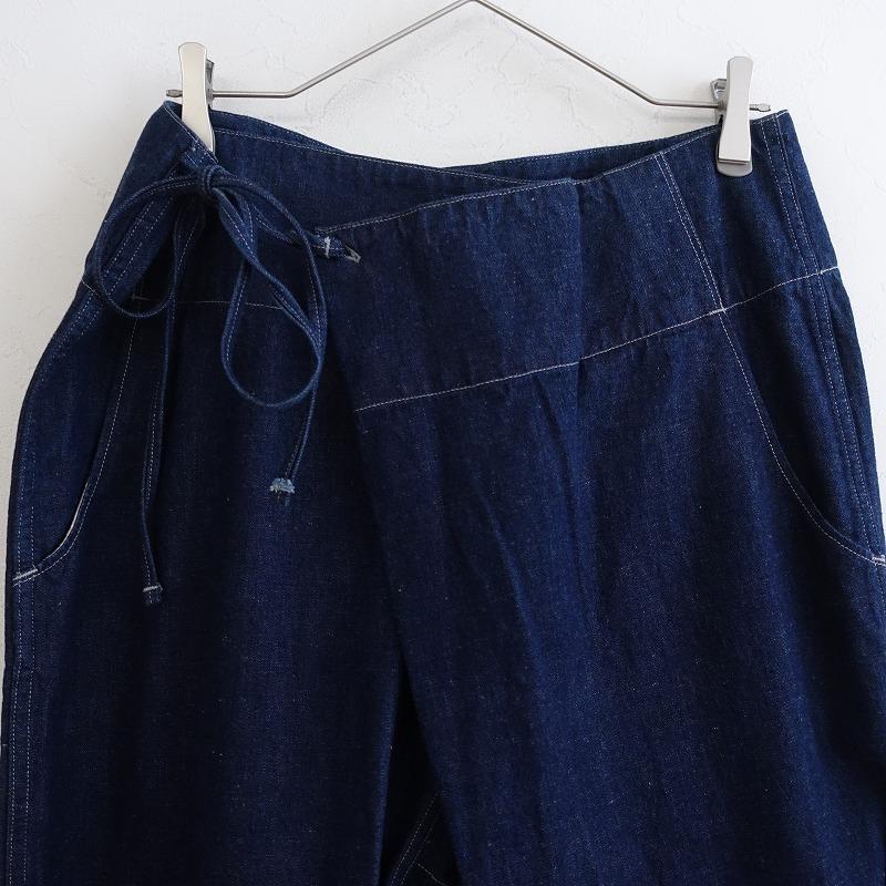 定価3.1万】キタン quitan *DENIM INDIGO NAVAL THAI PANTSタイパンツ 