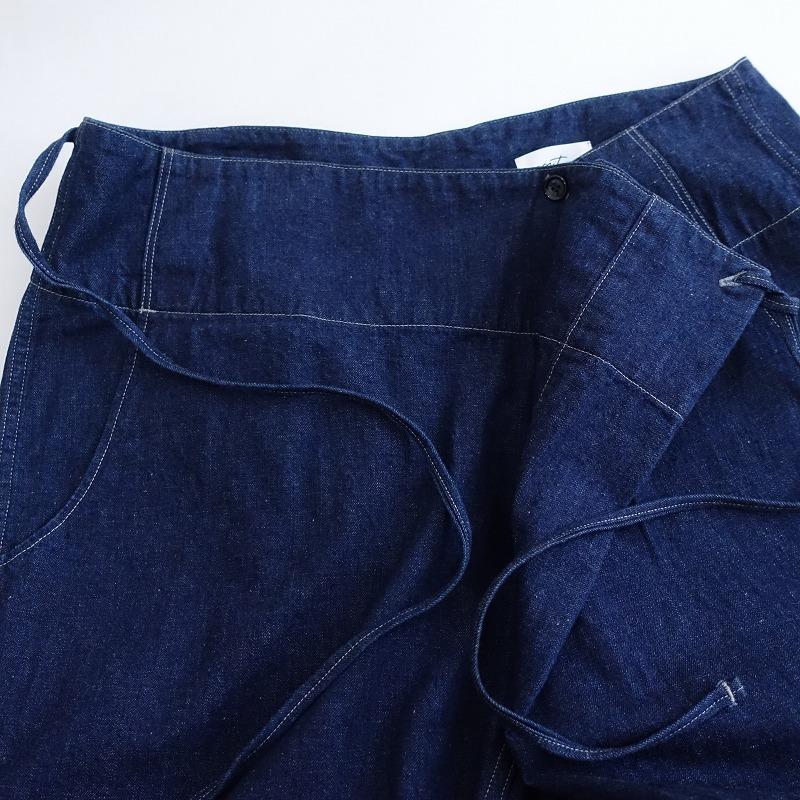 定価3.1万】キタン quitan *DENIM INDIGO NAVAL THAI PANTSタイパンツ 