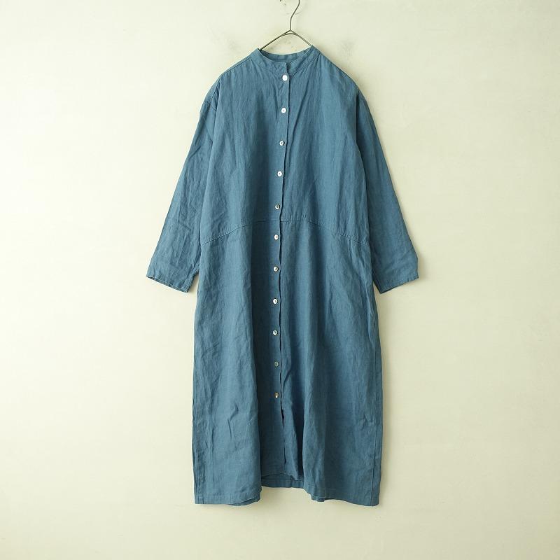 フォグリネンワーク fog linen work *リネンバンドカラーシャツ