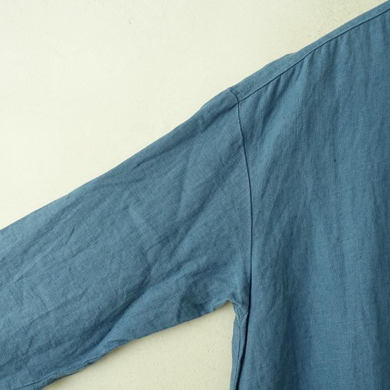 フォグリネンワーク fog linen work *リネンバンドカラーシャツ