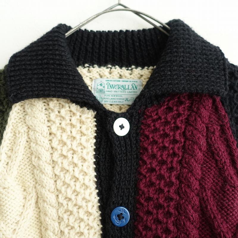 INVERALLAN（インバーアラン） *マルチカラーウールハンドニット3A