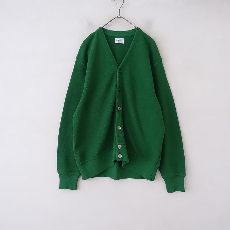 美品】ヨネトミ YONETOMI *ギマコットンVネックカーディガン*3グリーン