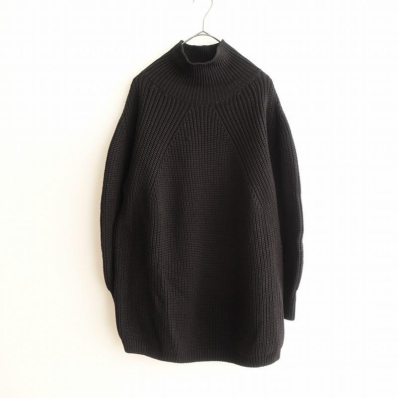 BATONER（バトナー） *タートルネックウールシグネチャーニットプル 