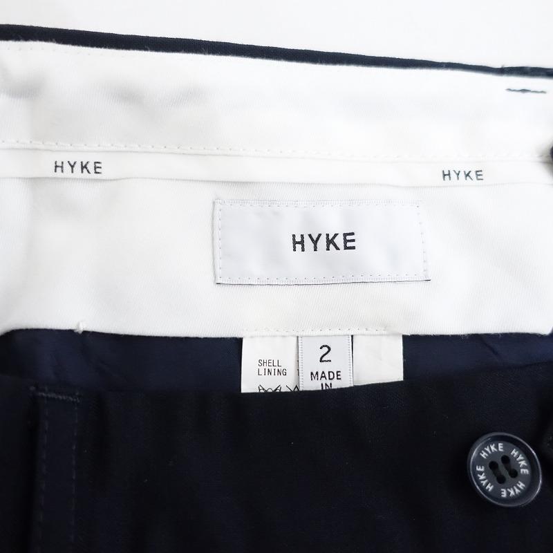 HYKE（ハイク） *ウールセンタータックキュロットパンツ*2ダーク