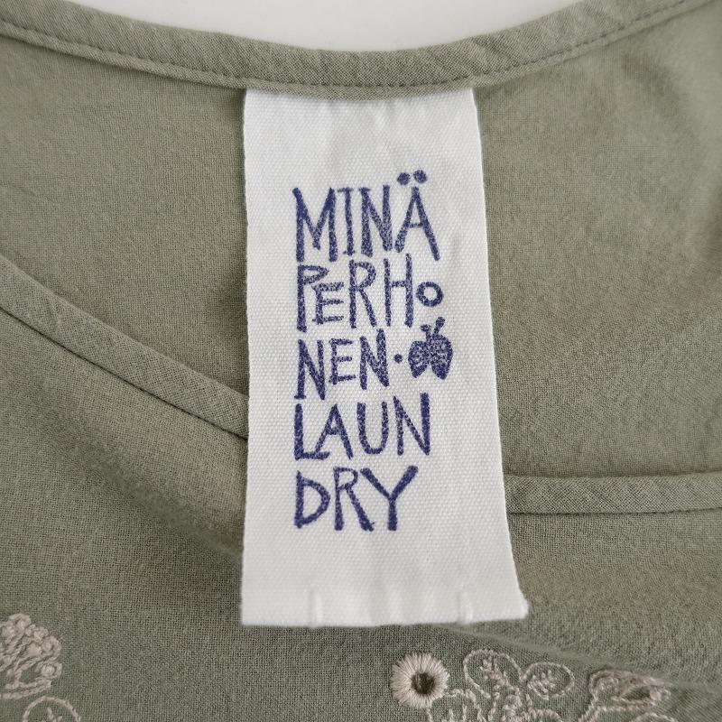 ミナペルホネン　ランドリー　38 ブラウス 美品 mina perhonen laundry ミナペルホネン ランドリー