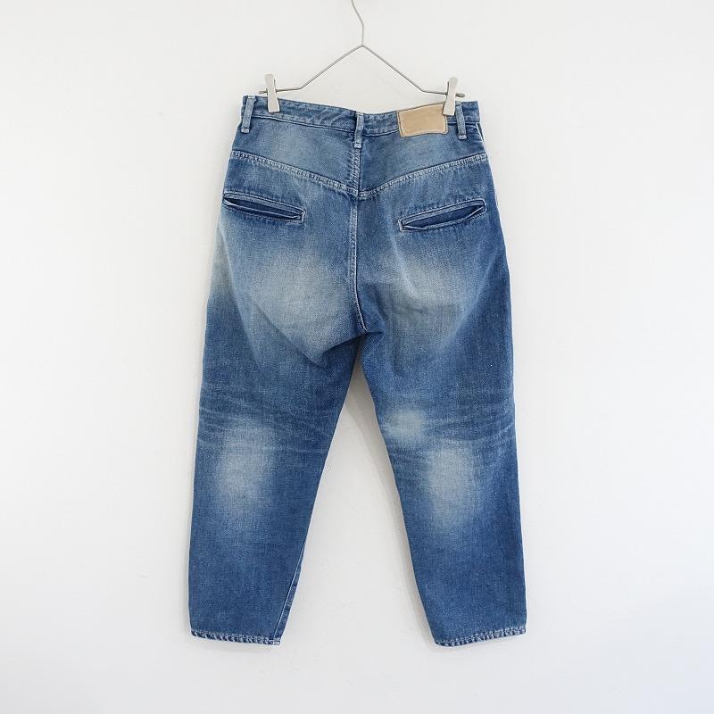 ミナペルホネン always ボーイフレンドデニム 34 インディゴ テーパード ミナペルホネン always 34 ボーイフレンドデニム インディゴ