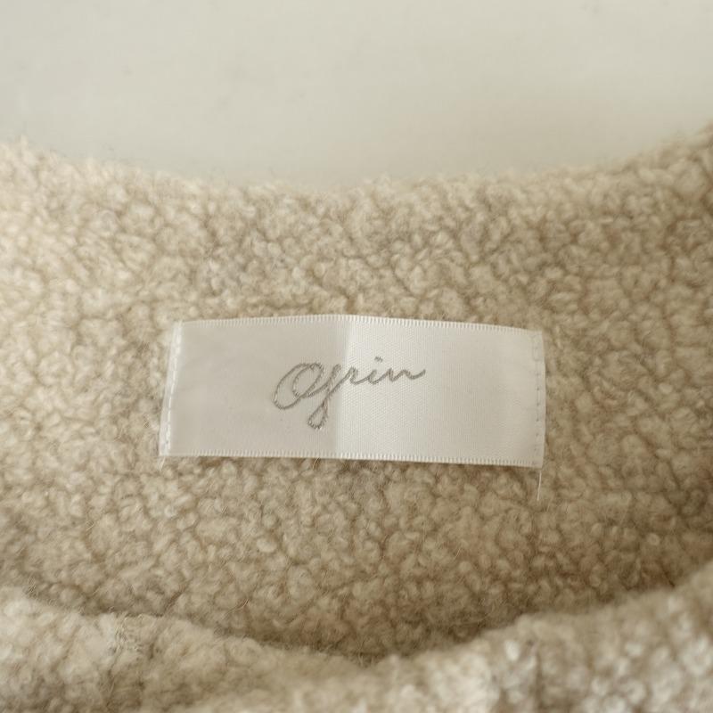 grin（グリン） 【定価1.8万】グリン *シープパイルボアスナップロング 