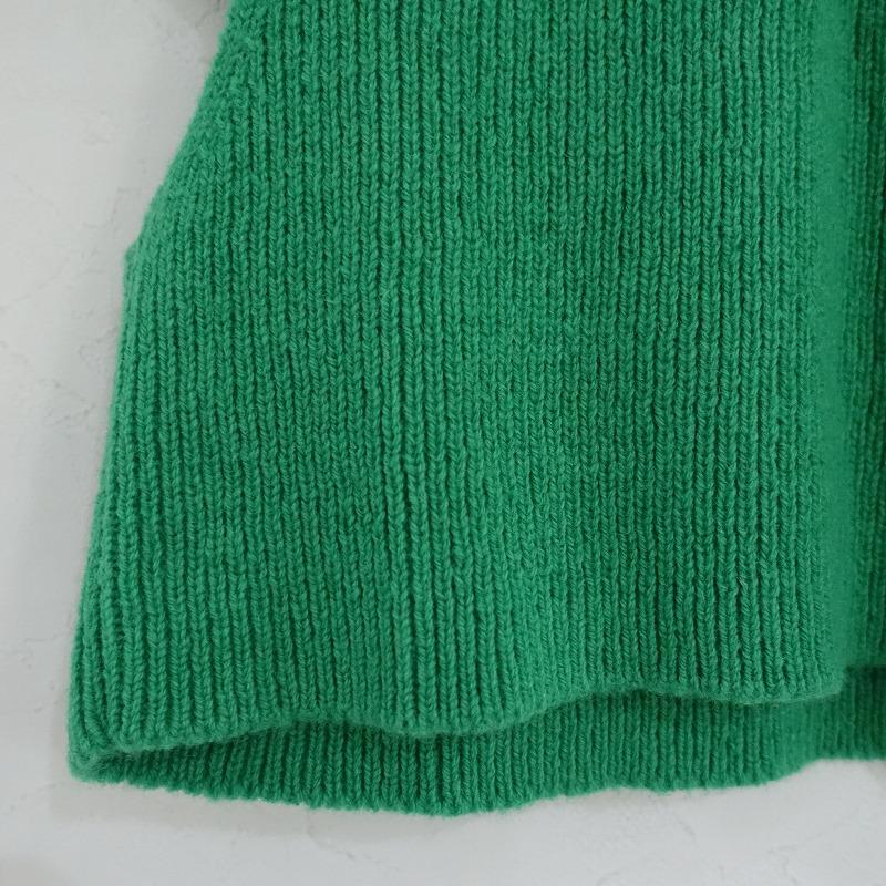 フミカウチダ FUMIKA UCHIDA *スクエアネックフリルウールニットベスト