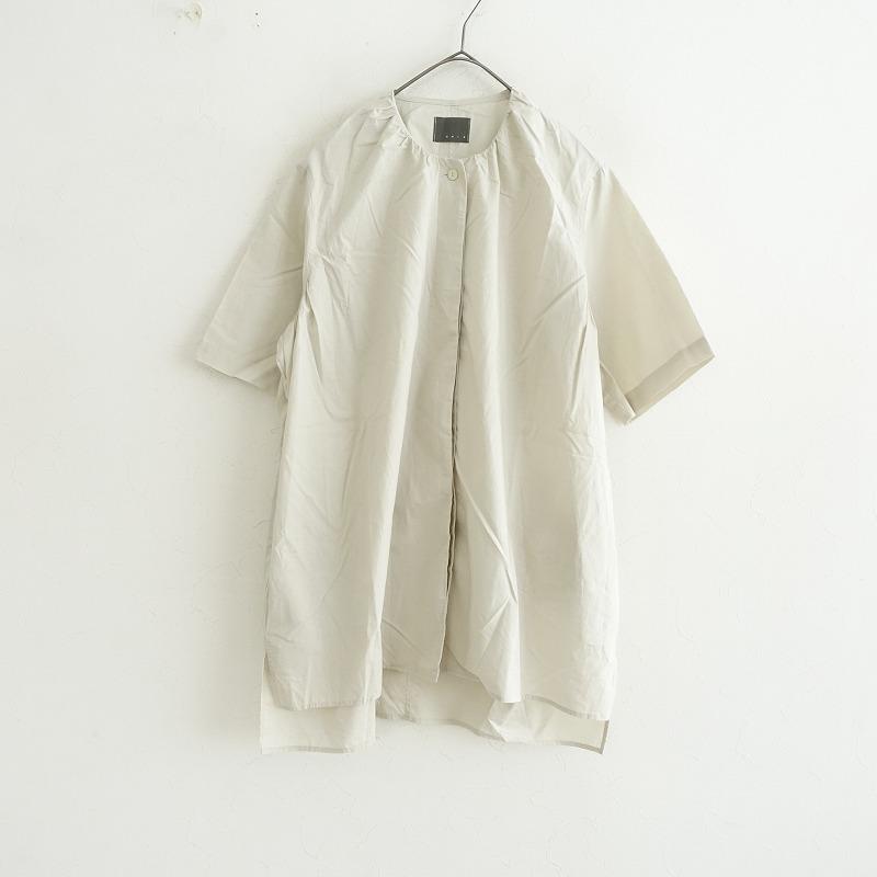 TANDEY オローネ *アレグロシャツ*コットン比翼ボタンチュニック半袖 