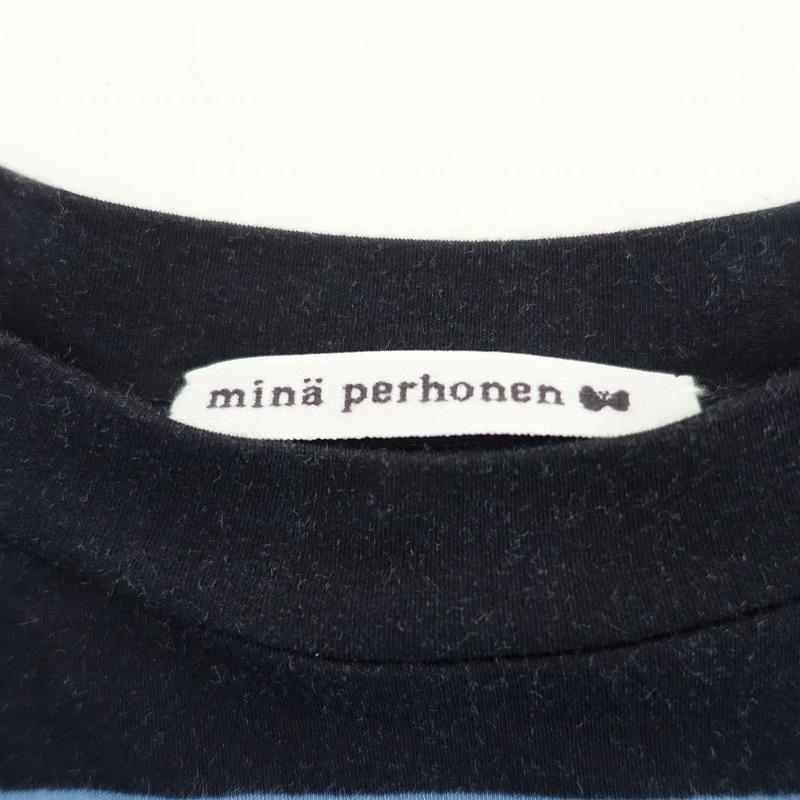 ミナペルホネン　半袖カットソーワンピース mina perhonen ミナペルホネン 半袖 総柄 ワンピース サイズ:38 マルチ