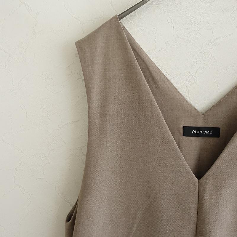 美品 OURHOME アワーホーム ゆったり シルエットの オールインワン