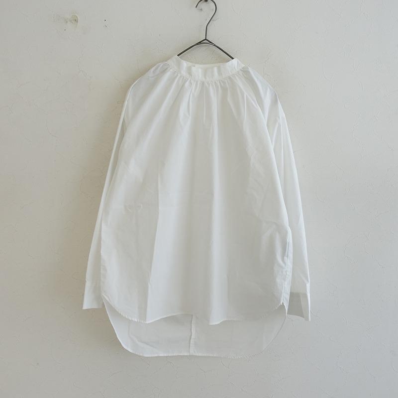頼れるギャザー ブラウスホワイトOURHOME