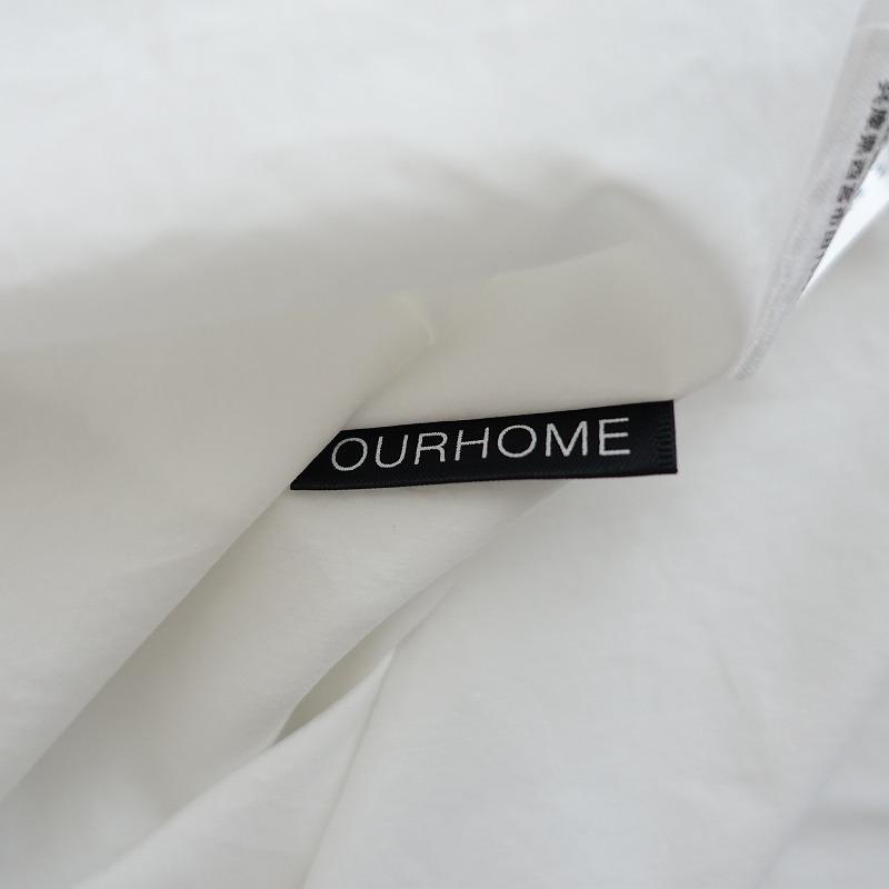 定価1.4万】アワーホームOURHOME *頼れるギャザーブラウス*Fホワイト