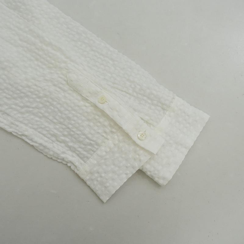 美品/定価2.5万】日々 小森縫製 *リネンコットンサッカーギンガム織り