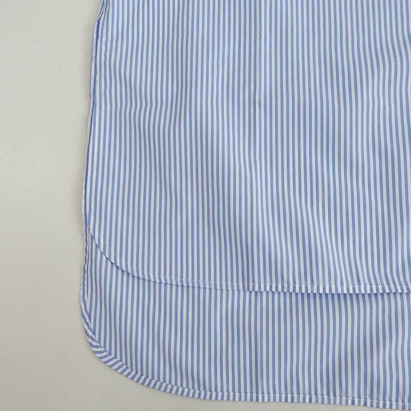 美品/定価3万】ベイシックス BASICKS *ストライプスリーピングシャツ