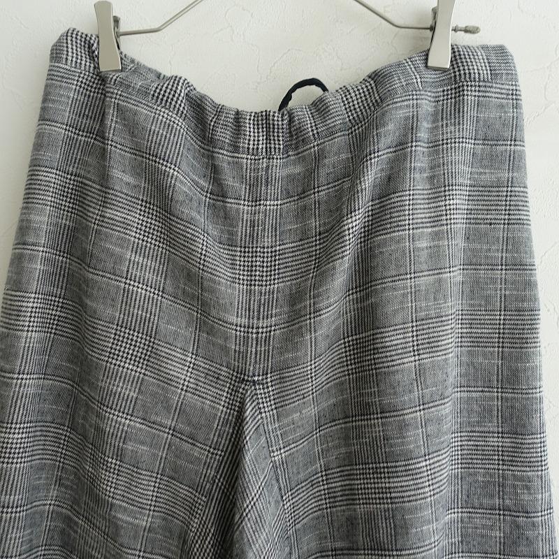 ARTS&SCIENCE リネンコットン サルエルパンツ　Lt.gry アーツアンドサイエンス サルエルパンツ コットン グレー ドロー