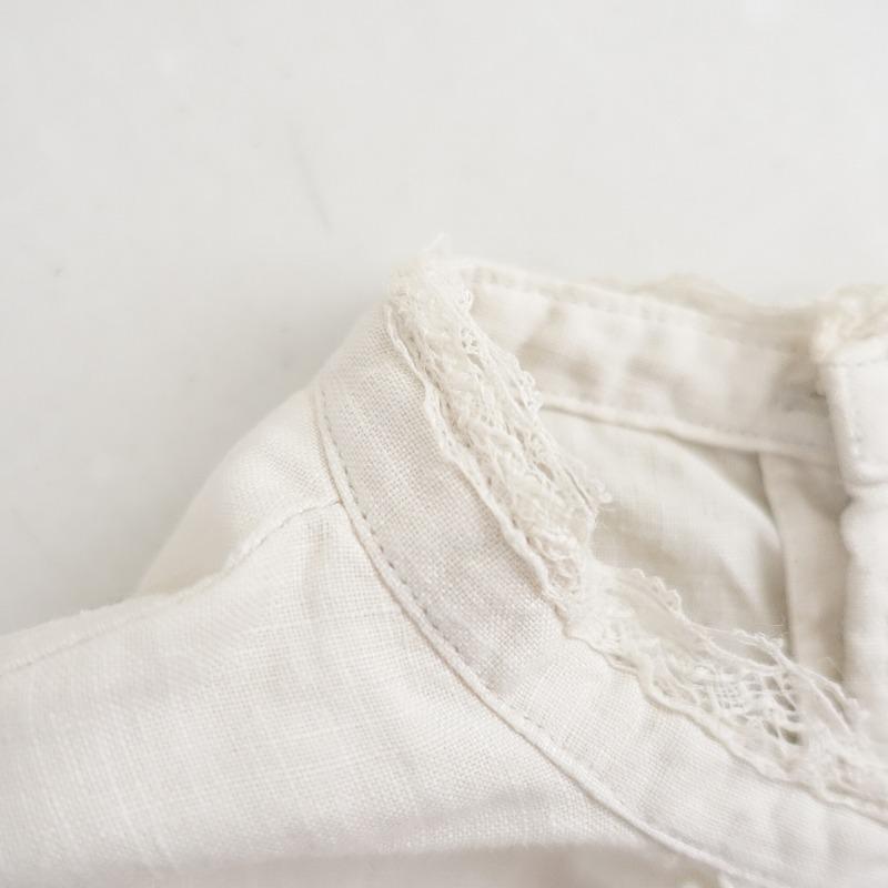 nest Robe スタンドカラーブラウス レース襟 nest Robe nestRobe 