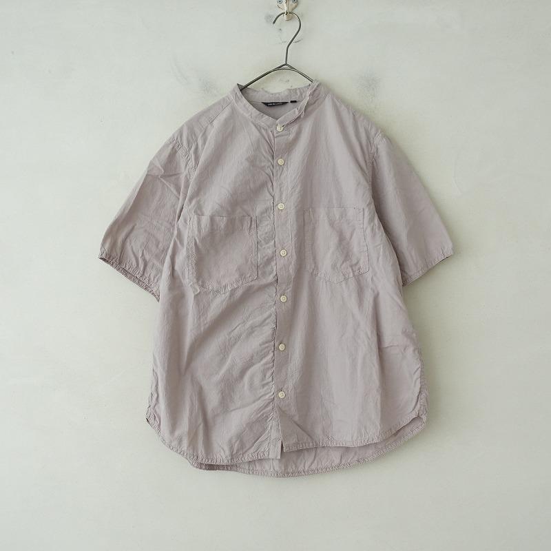 pas de calais パドカレスタンドカラーシャツ ブラウス