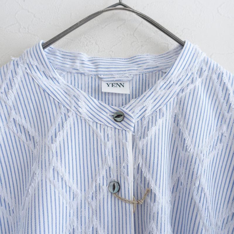 YENN 【2025SS/定価2.3万】イエンYENN *ストライプカットジャカード  
