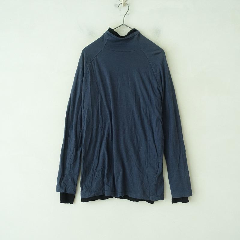 pas de calais（パドカレ） *ハイネック異素材レイヤードカットソー*36 