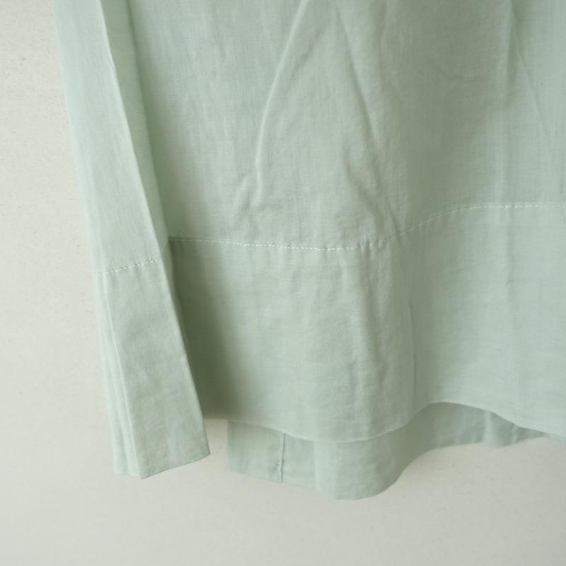 CLOTH&CROSS 【美品】クロス＆クロス *スキッパーネックコットンリボン