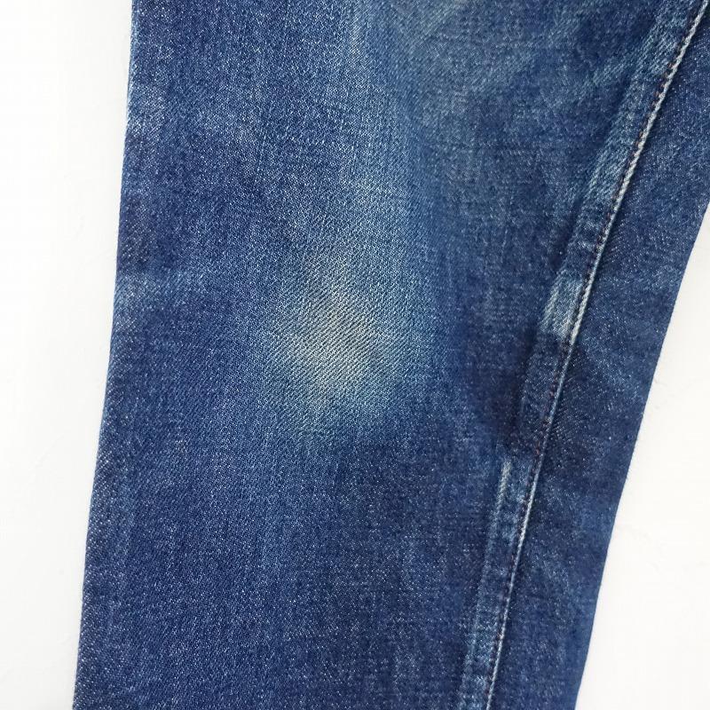 【値下 極美品 TUKI ツキ 日本製】サイズ0 リジットデニム TUKI ツキ *0024 タイプ1 テーパードデニムパンツ*1コットン