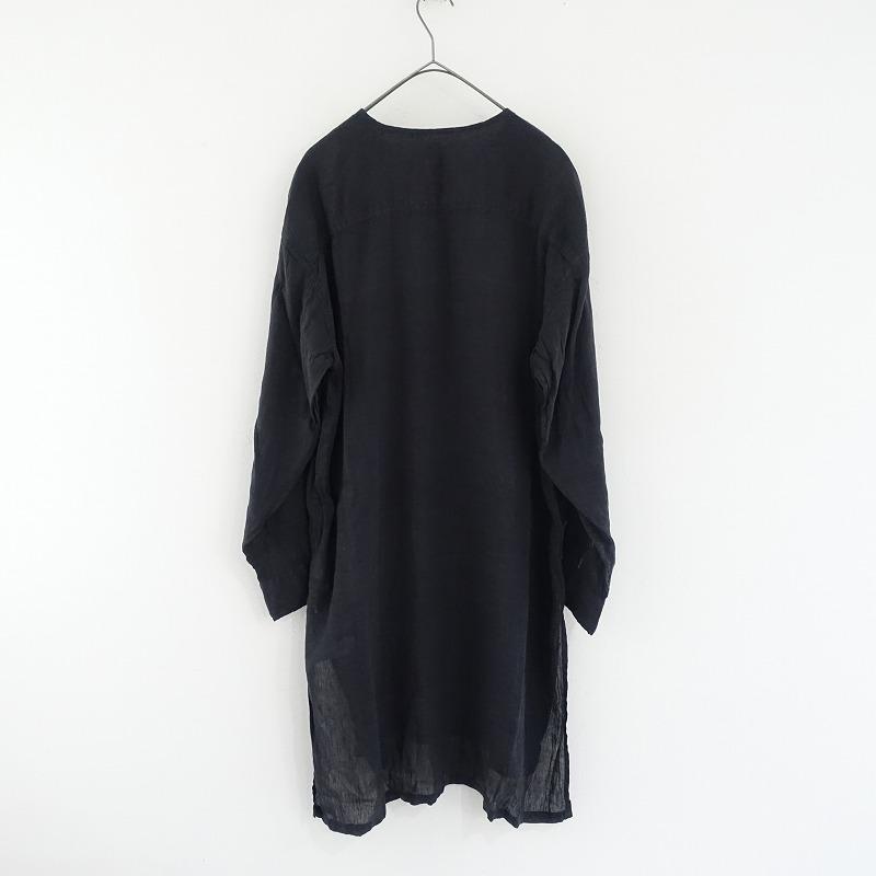 メゾンドソイル2way クルーネック ボイルウールシャツオフホワイトインド