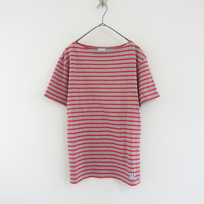 ORCIVAL（オーシバル） *ボートネックボーダーTシャツ*4コットン天竺 