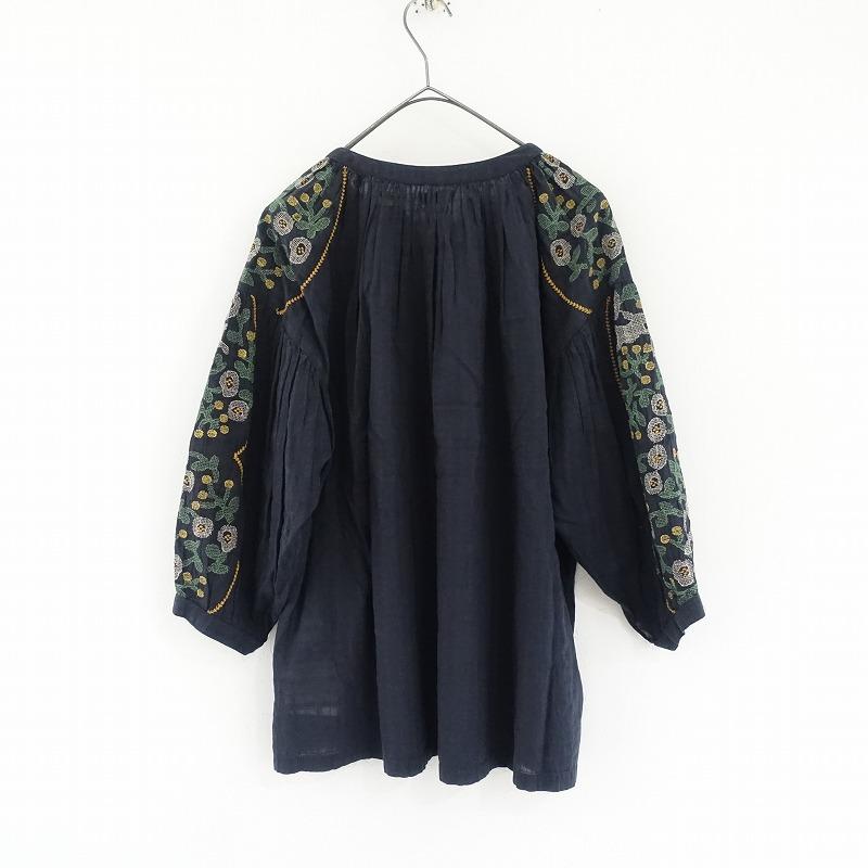 marble SUD マーブルシュッド *コットン格子織りエンブロイ