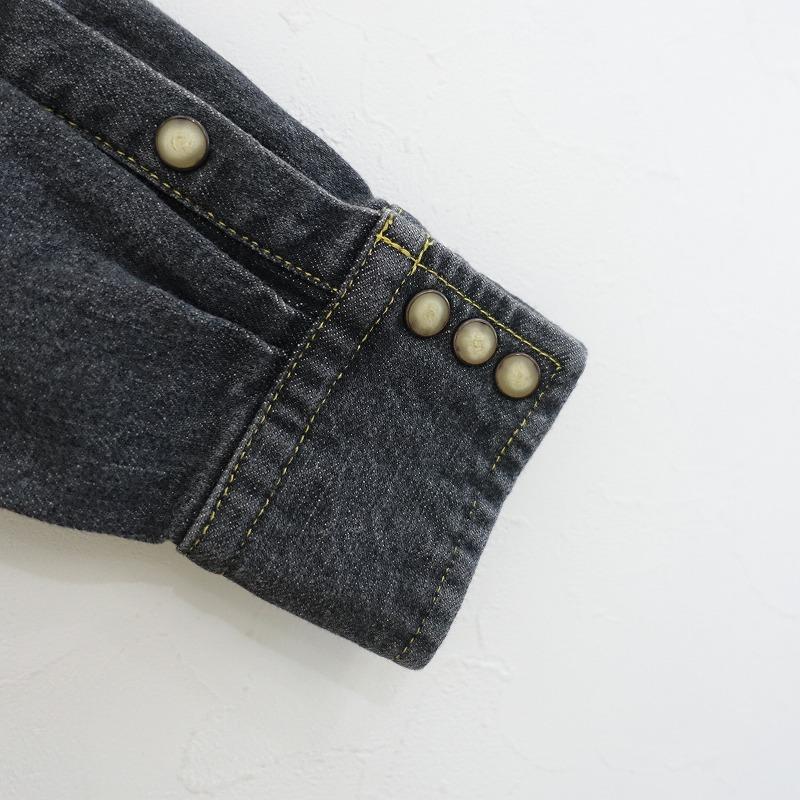 CLOTH&CROSS クロス＆クロス *デニムウエスタンシャツ*ウォッシュ 
