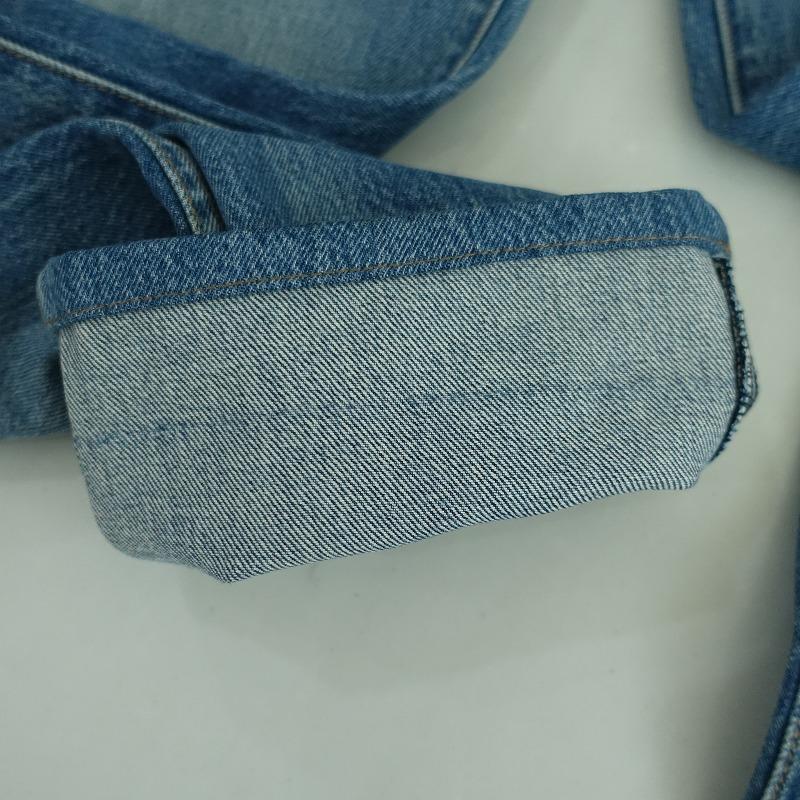 ケイト KHAITE *danielleダメージ加工ストレートデニムパンツ*25