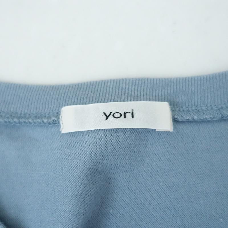 Yori ヨリ *ティアードフレアチュニックプルオーバー*Fサックスブルー