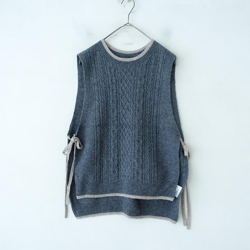 ADIEU TRISTESSE アデュートリステス *ウールアランニットベスト