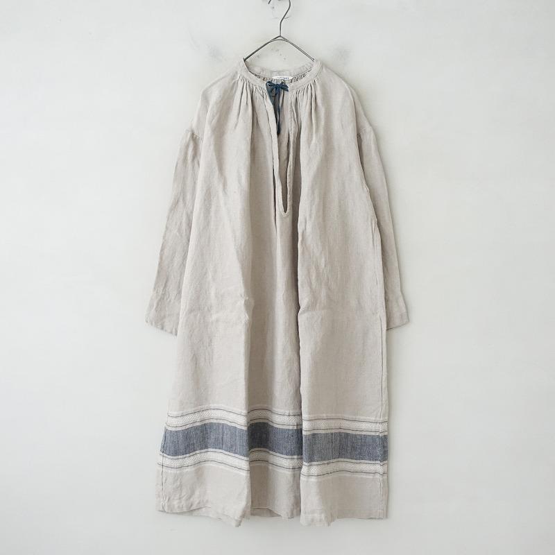 TOUJOURS トゥジュー リネン ドレス ワンピース 2way 麻 日本製