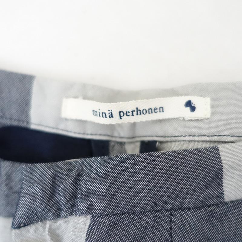 mina perhonen（ミナペルホネン） *twilightシルクチェックハーフ