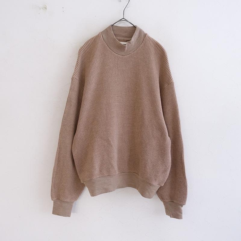 BLURHMS（ブラームス） *ハイネックコットンウールサーマルニットプル 